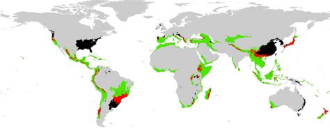 Worldwide Distribution Of The Terrestrial Biodiversity Hotspots Green Download Scientific