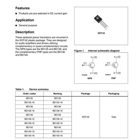 Pcs Bd Npn Bd Pnp A V To Power Triode