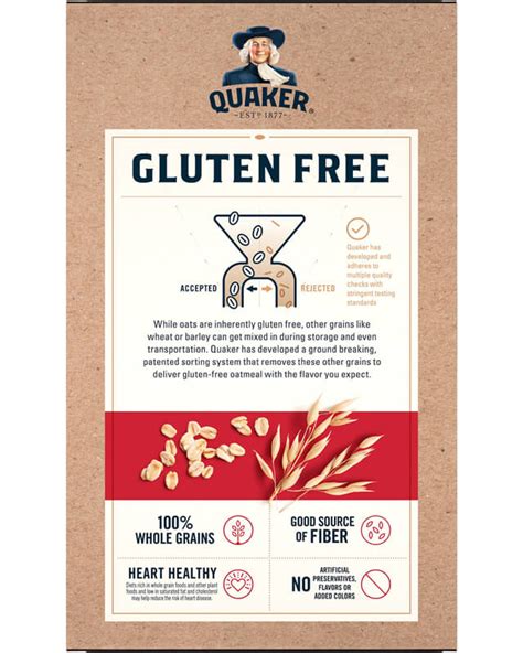 Quaker Gluten Free Instant Oatmeal Original 10 Packets