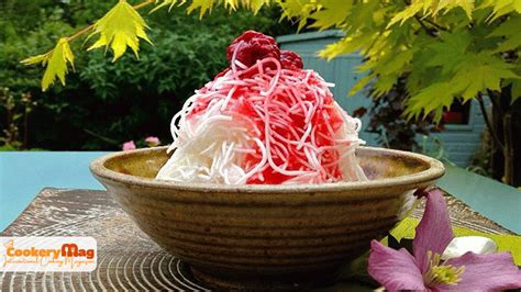 Faloodeh recipe, Lime & rosewater Granita with rice noodles