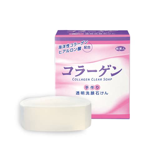 Azuma Shoji Collagen Clear Soap Коллагеновое увлажняющее мыло для лица ...