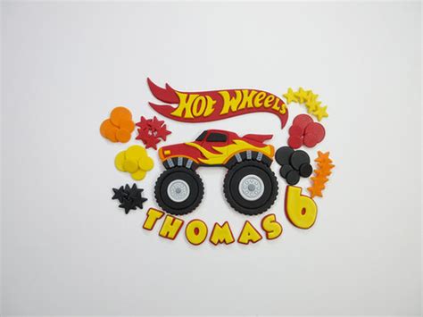 Edible Hot Wheels Monster Truck Cake Topper The Cake Fairy Crafts