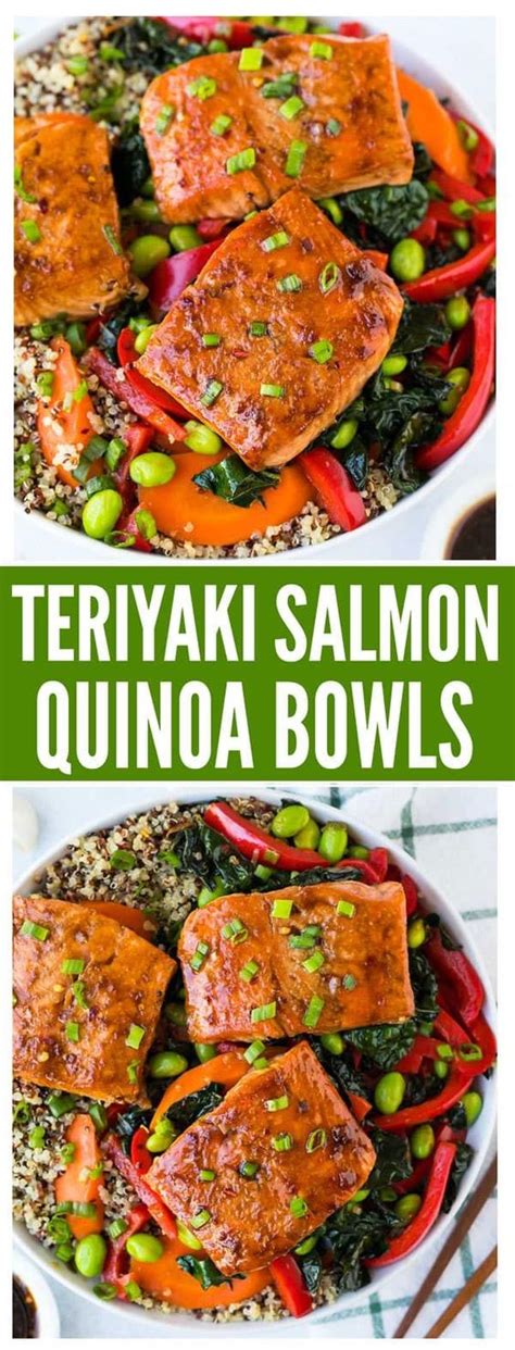 Teriyaki Salmon Quinoa Bowl Quachhung Food