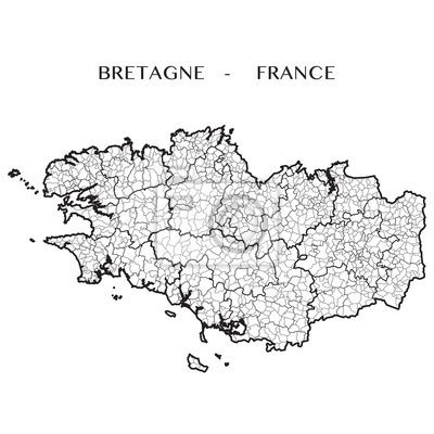 Detaillierte karte der belgischen regionen flandern und brüssel