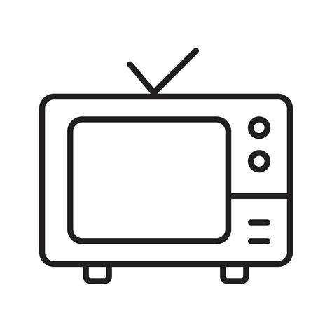 Black And White Television Clipart