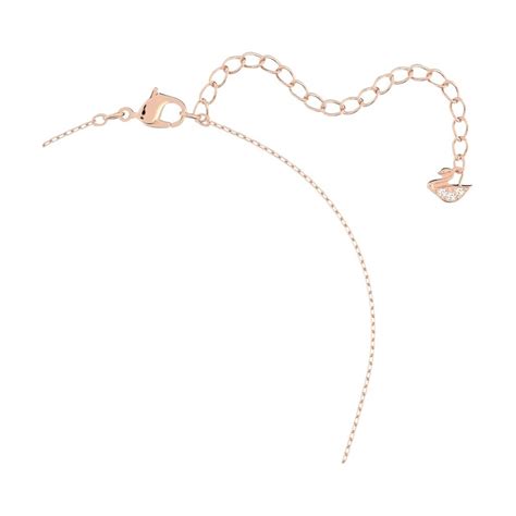 Swarovski Infinity Rose Gold Plated Heart Necklace For Women