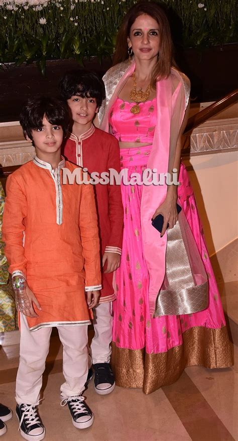 Photos: Sussanne Khan And Her Sons Look Adorable At A Wedding | MissMalini