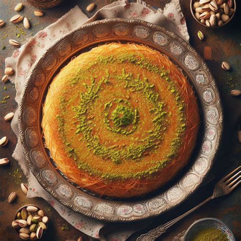 Homemade Hatay Kunafeh Recipe Sherbet Kunafe Dessert Anatolian