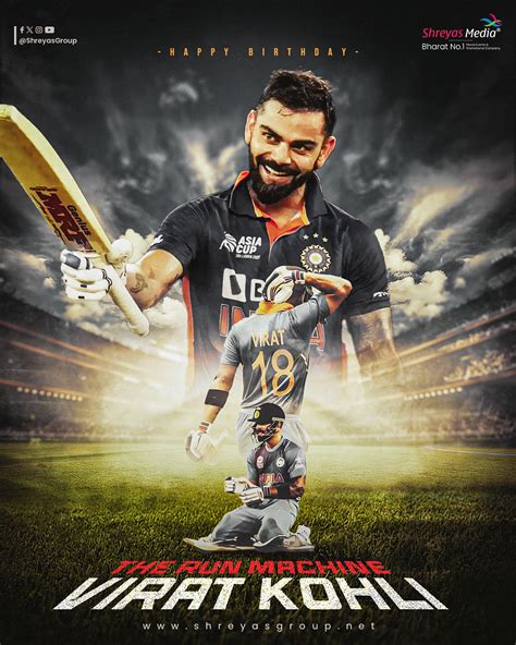 Virat Kohli Birthday Poster the Run Machine :: Behance