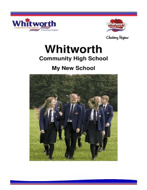 Fillable Online My New School - Whitworth Community High School Fax ...