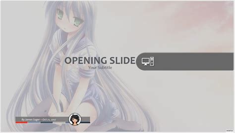 Free anime PPT #80399 | SageFox PowerPoint Templates.