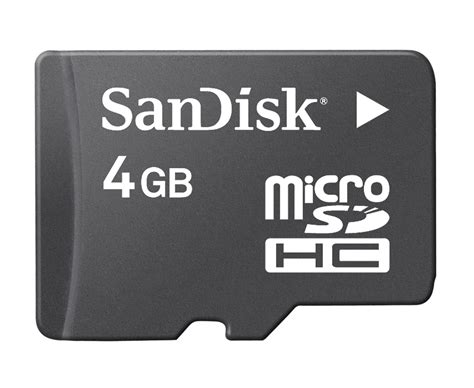 Sandisk 4GB MicroSDHC Memory Card with SD Adapter (BULK Packaging): Buy ...