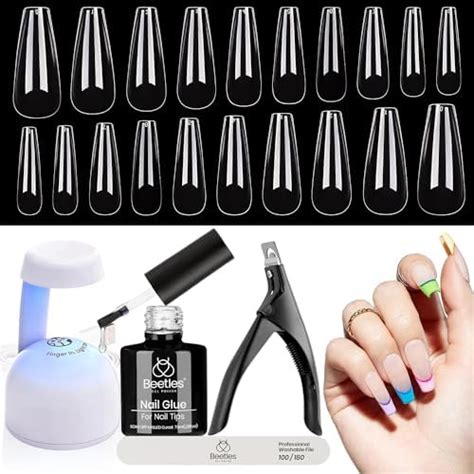 Amazon Beetles Gel Nail Polish Kit With Uv Light 48W Led Nail Lamp 6 Colors Nude Gray Pink