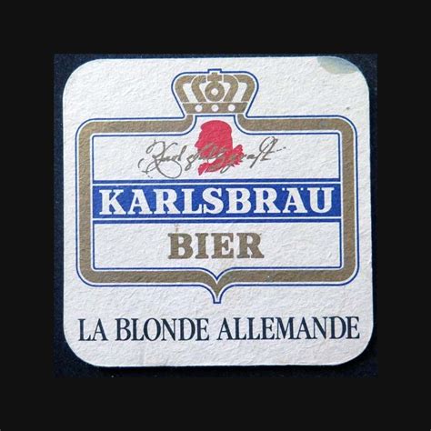 Dessous De Verre A Bi Re Karlsbr U Spezial La Blonde Allemande