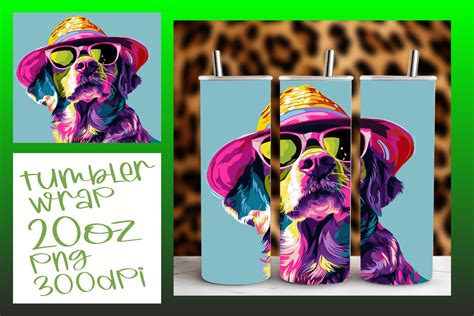 Whimsical Dog Artistry - 20oz Graphic by digitaldarius · Creative Fabrica