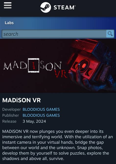 Madison Vr Coming May Rd R Psvr