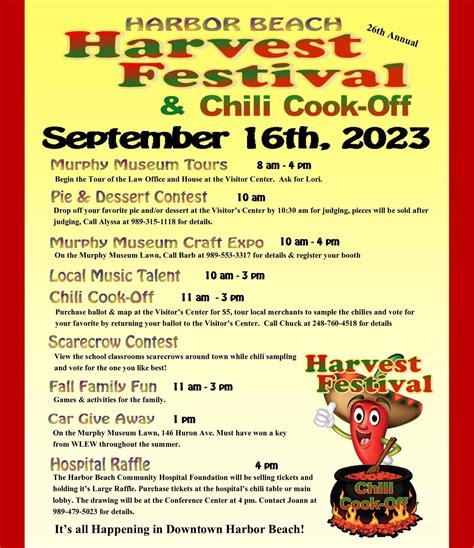 Harvest Festival & Chili Cook-Off Harbor Beach