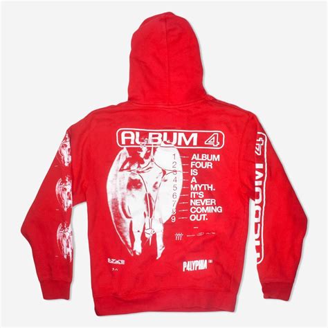 Polyphia Album 4 Hoodie Size Medium Colors Red Depop