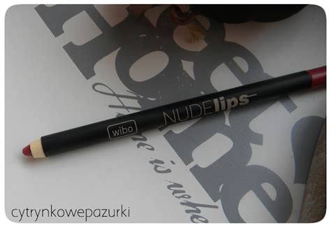 Cytrynkowe Pazurki Pomadka Wibo Glossy Nude Nr I Kredka Nude Lips Nr