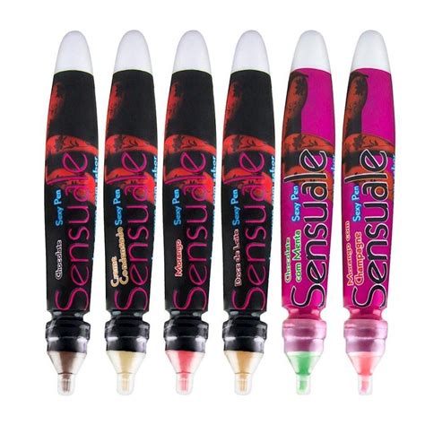 Caneta Comestível Sexy Pen 20Gr Sensuale SEX SHOP Shopee Brasil