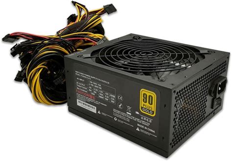 2000W Bitcoin Mining PSU PC Power Supply Review Building A 6 GPU