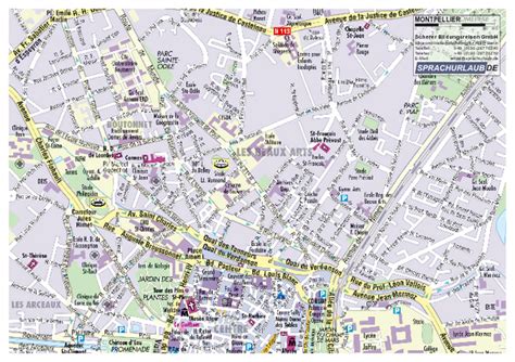 Montpellier Tourist Map - Montpellier Paris • mappery