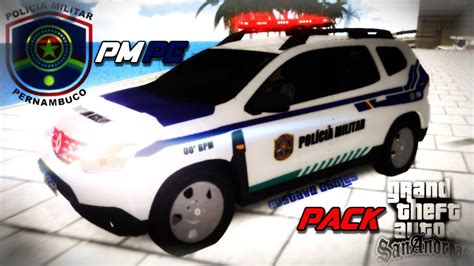 PACK DE VIATURAS E SKINS DA POLICIA DE PERNANBUCO PARA GTA SAN ANDREAS