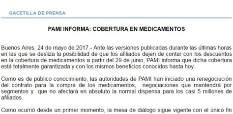 Para El Pami Están Garantizados Los Descuentos En Los Medicamentos