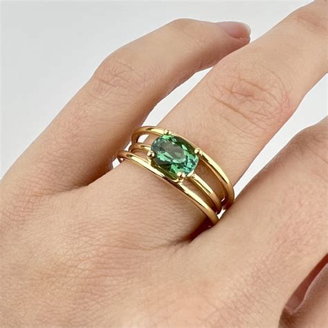 Bague Tourmaline Verte Argaur