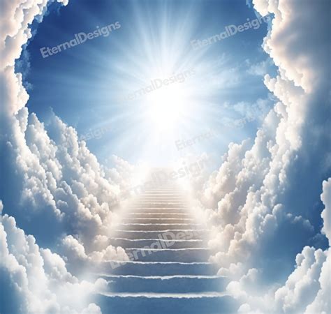 Heaven Background | in Loving Memorial PNG | Stairway to Heaven | Rip