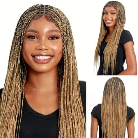 Amazon Wow Braids Box Braid Wig Micro Knotless Braided Wigs For