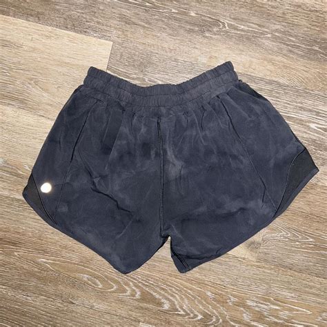 Dark Grey Lululemon Hotty Hot Shorts Very Slight Depop