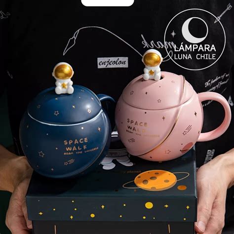 Taza Astronauta Rosa L Mpara Luna