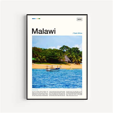 Malawi Travel Print Poster – Aesthetic Wall Decor