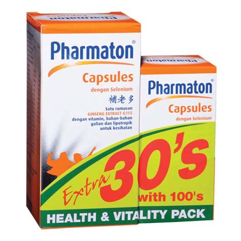 Pharmaton Capsules With Selenium 100s 30s Wt1 Shopee Malaysia