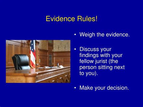 evidence rules powerpoint    id