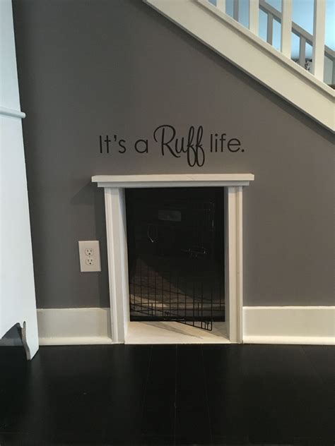 Dog house diy, Under stairs dog house, Dog bedroom