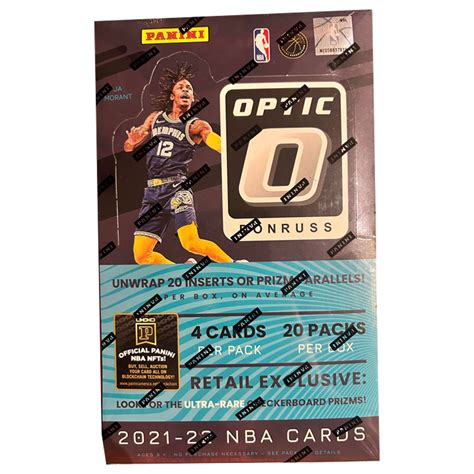 NBA Basketball 2021 22 Panini Donruss Optic Retail Ground