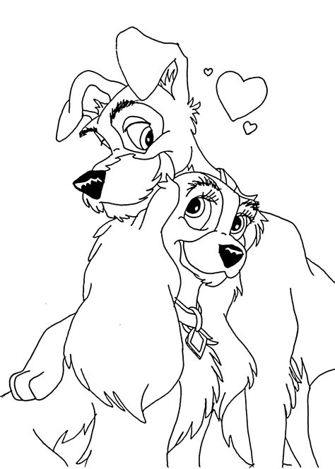 Lady And The Tramp Coloring Pages Best Coloring Pages For Kids