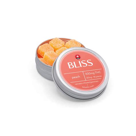 Bliss Gummies Peach 200mg | Buy Bliss Gummies Online at BudLyft