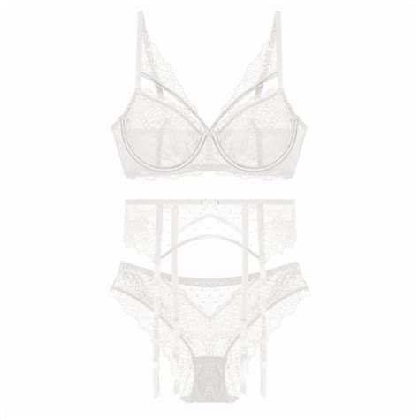 Black Underwear Set Lace Bra Set Push Up Bralette Lingerie Set High Waist Panties Soft Women