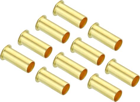 PATIKIL 6mm Tube OD Brass Compression Insert 10 Pack Insert Tube