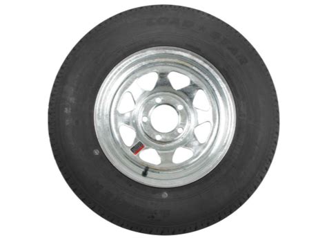 Load Star Boat Trailer Tire St205 75r14 Radial On Galvanized Wheel 5 L Real X Trailer Parts