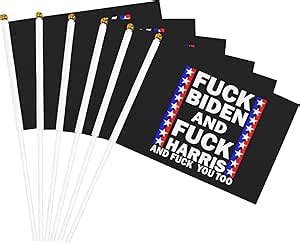 Amazon Fuck Kamala Harris And F Joe Biden Flag Small Mini Hand Held Flags 5 5x8 2 Inch