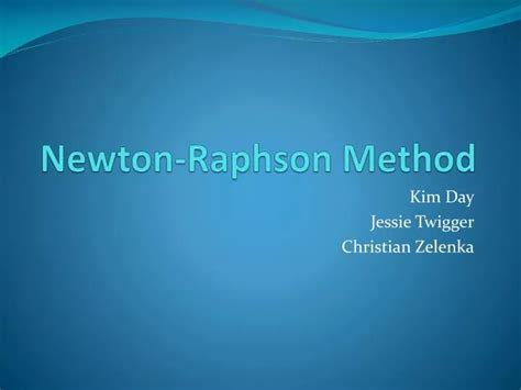 Ppt Newton Raphson Method Powerpoint Presentation Free Download Id