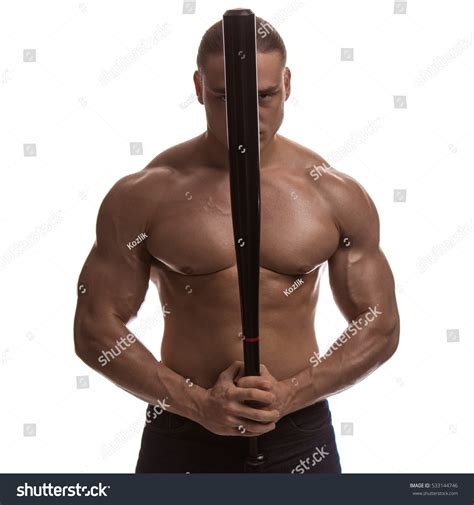 Portrait Brutal Man Bodybuilder Athlete Naked Stock Photo Shutterstock