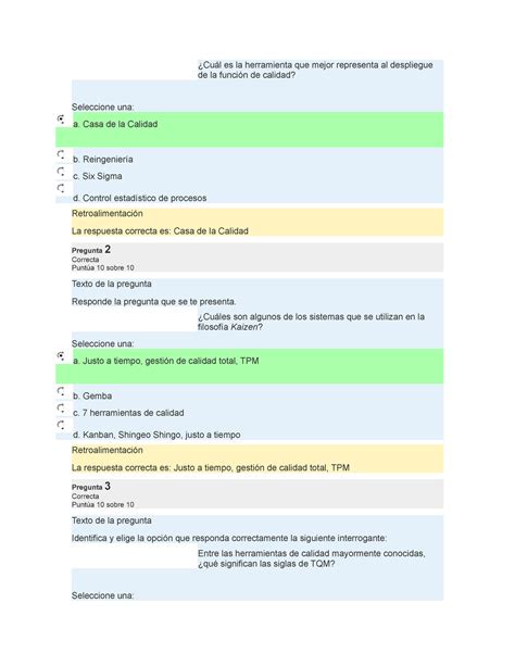 Examen De Calidad Cu L Es La Herramienta Que Mejor Representa Al