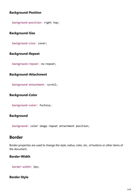 SOLUTION Css Cheatsheet Studypool