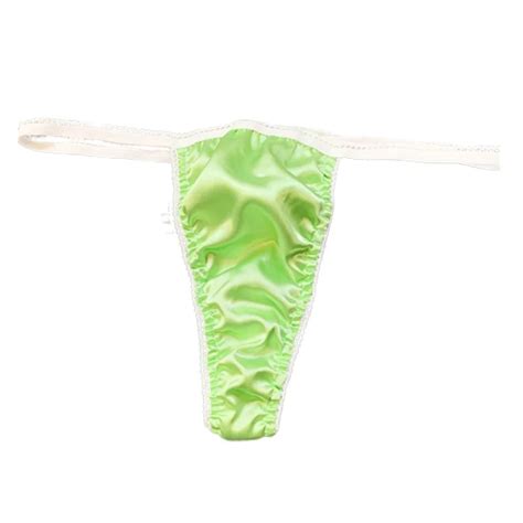 Men S Sexy Silk Bikini Low Waist Thong