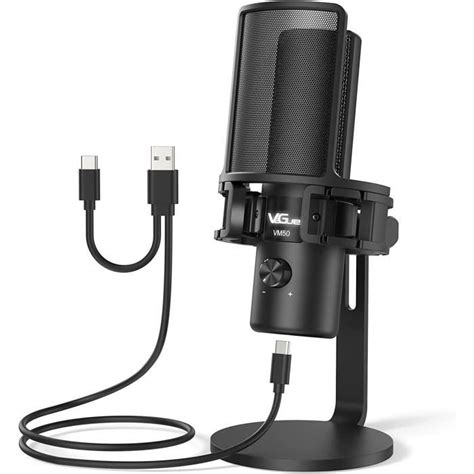 Microphone USB VeGue Micro PC Condensateur Cardioïde de Studio avec